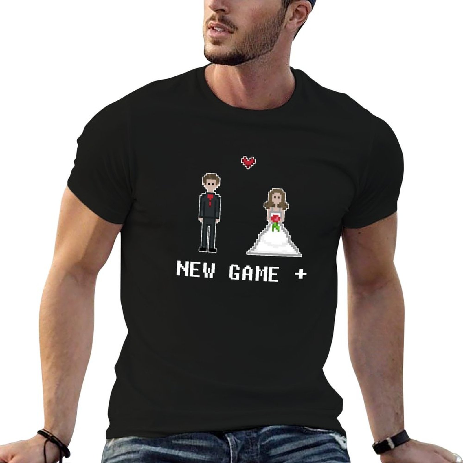 Men'S Grooming Videos - T-shirt Videogame Wedding New Game Plus