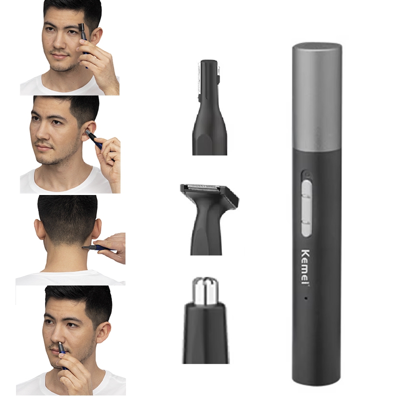 Nose Hair Trimmer - Kemei Pro Regolabarba Elettrico Ricaricabile per