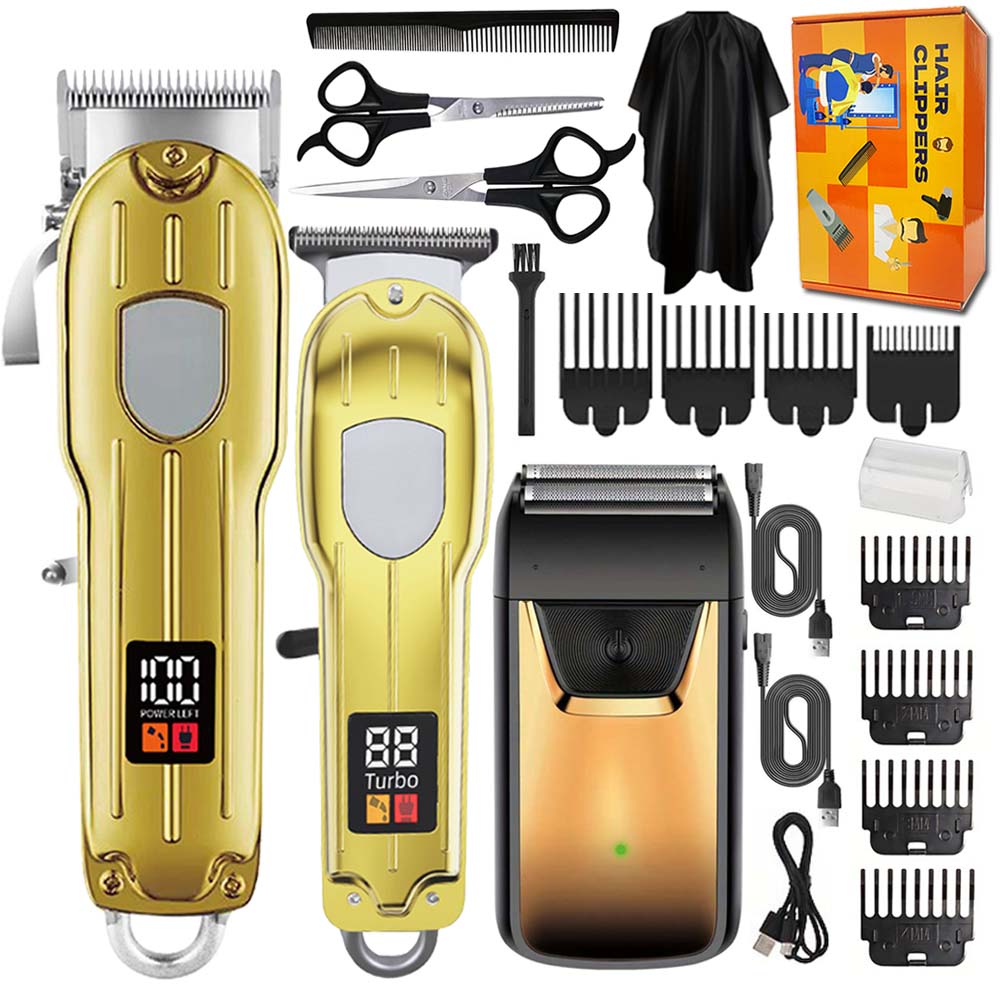 Mens Grooming Kit Gift Set - Set tagliacapelli professionale 3 in 1