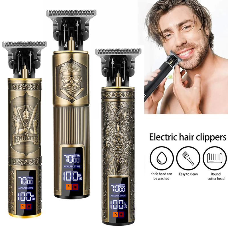 Men'S Grooming Scissors - Tagliacapelli Cordless T9 per Uomo, Ricarica