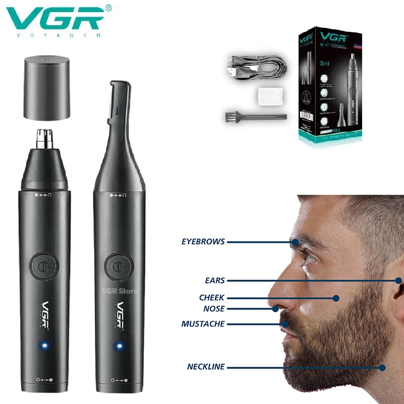 VGR Lavabile Naso Tagliacapell - Nose Hair Trimmer recensione e prezzo