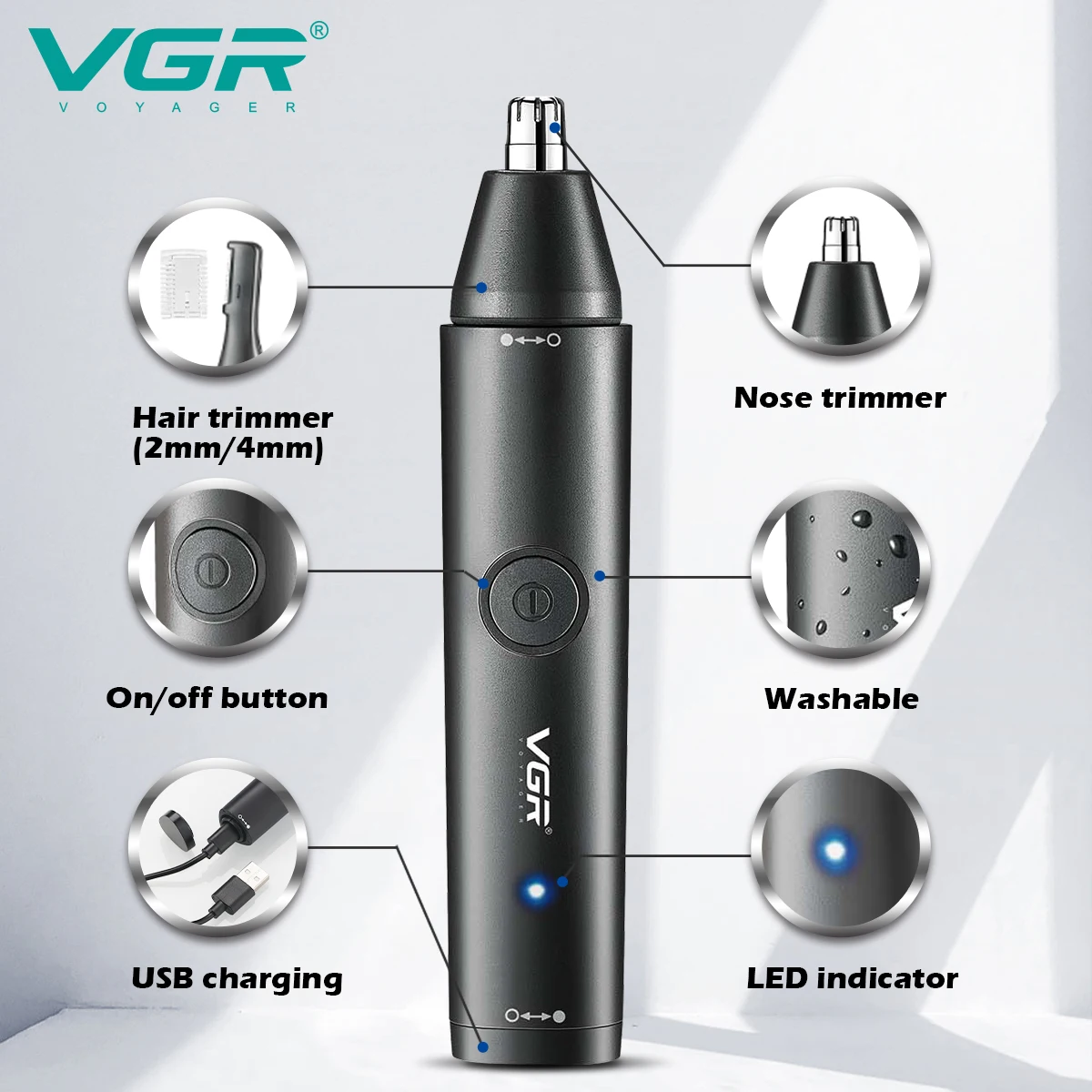 VGR Lavabile Naso Tagliacapell - Nose Hair Trimmer recensione e prezzo